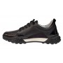 Pantofi dama sport din piele naturala - Model Negru, Alb VIK1645